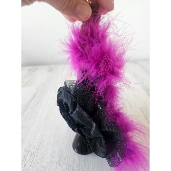 Vintage elegance lady burlesque glass Italian ornament boa evening dress Xmas tr - Picture 3 of 8